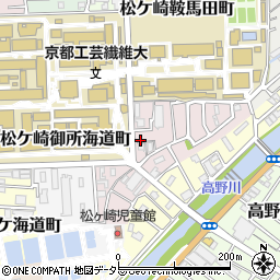 京都府京都市左京区松ケ崎正田町周辺の地図