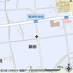 愛知県豊田市竜神町新田周辺の地図