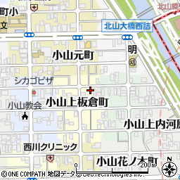 京都府京都市北区小山上板倉町46周辺の地図