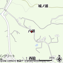 愛知県豊田市岩倉町八頭周辺の地図