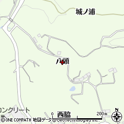愛知県豊田市岩倉町（八頭）周辺の地図