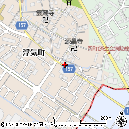 滋賀県守山市浮気町115周辺の地図