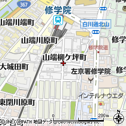 京都府京都市左京区山端柳ケ坪町周辺の地図