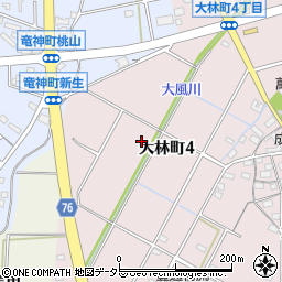 愛知県豊田市大林町4丁目周辺の地図
