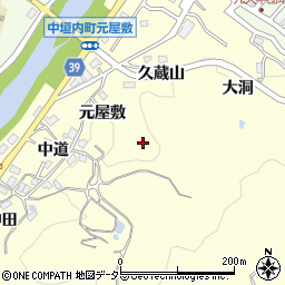 愛知県豊田市中垣内町大日陰周辺の地図