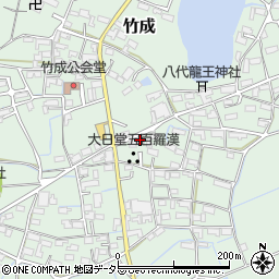 竹成観光協会周辺の地図
