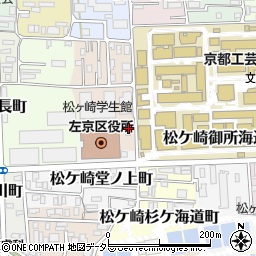京都府京都市左京区松ケ崎修理式町15周辺の地図