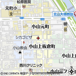 京都府京都市北区小山上板倉町34周辺の地図