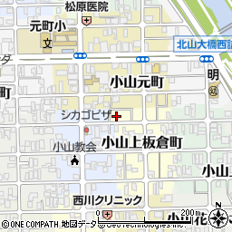京都府京都市北区小山上板倉町31周辺の地図