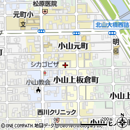京都府京都市北区小山上板倉町34-1周辺の地図