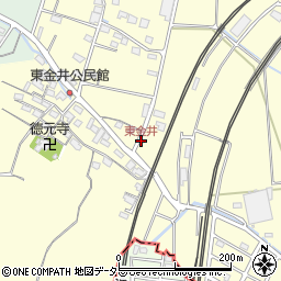 東金井周辺の地図
