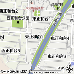 三重県桑名市東正和台2丁目周辺の地図