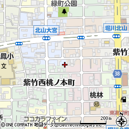 京都府京都市北区紫竹下緑町94周辺の地図