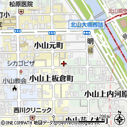 京都府京都市北区小山上板倉町43周辺の地図