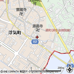 滋賀県守山市浮気町121周辺の地図