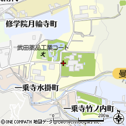 京都府京都市左京区一乗寺竹ノ内町周辺の地図