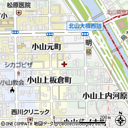 京都府京都市北区小山上板倉町44周辺の地図