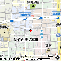 京都府京都市北区紫竹下緑町95周辺の地図