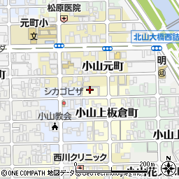 京都府京都市北区小山上板倉町33周辺の地図