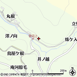 愛知県豊田市九久平町岩谷周辺の地図