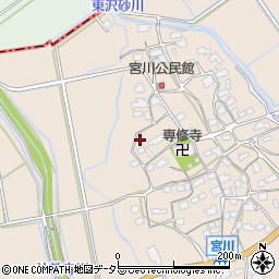 滋賀県東近江市宮川町499周辺の地図