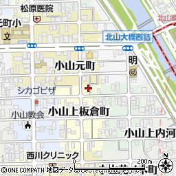 京都府京都市北区小山上板倉町40周辺の地図