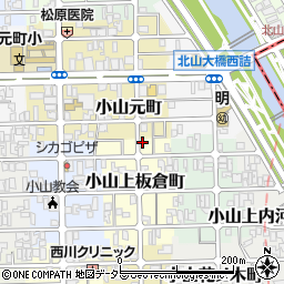 京都府京都市北区小山上板倉町39周辺の地図