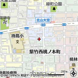 京都府京都市北区紫竹下緑町2周辺の地図