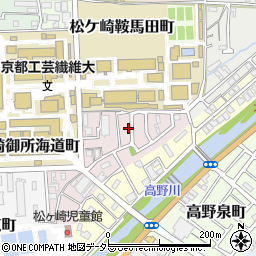 京都府京都市左京区松ケ崎正田町23周辺の地図