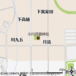 小川月読神社周辺の地図