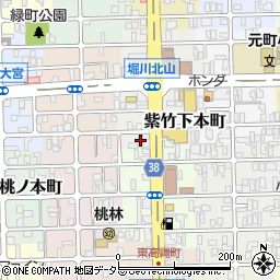 クオリカ紫竹周辺の地図