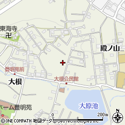 愛知県豊明市栄町大根周辺の地図