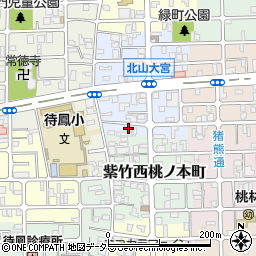 京都府京都市北区紫竹下緑町3周辺の地図