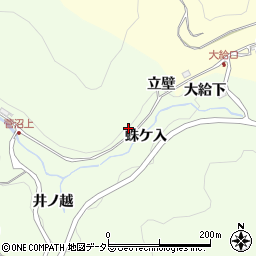 愛知県豊田市九久平町立壁周辺の地図