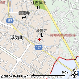 滋賀県守山市浮気町121-1周辺の地図