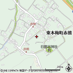 京都府亀岡市東本梅町赤熊南垣内8周辺の地図