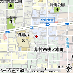 京都府京都市北区紫竹下緑町5周辺の地図