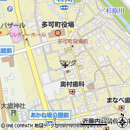 兵庫県多可郡多可町中区中村町107周辺の地図