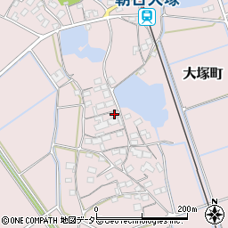 滋賀県東近江市大塚町360周辺の地図
