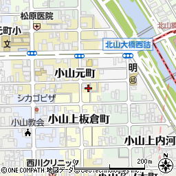 京都府京都市北区小山元町58-3周辺の地図