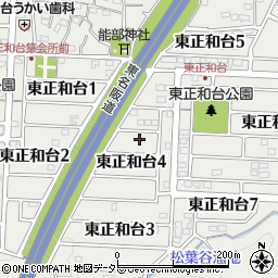 三重県桑名市東正和台4丁目周辺の地図