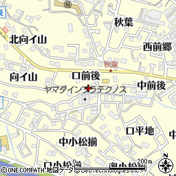 愛知県東海市名和町口前後周辺の地図