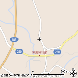 広島県庄原市西城町三坂851周辺の地図