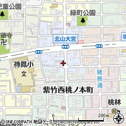 京都府京都市北区紫竹下緑町16周辺の地図