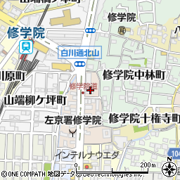 京都信用金庫修学院支店周辺の地図