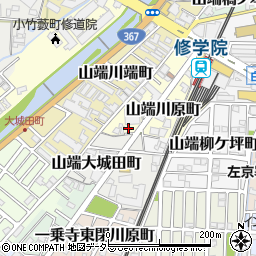 京都府京都市左京区山端川原町21-6周辺の地図
