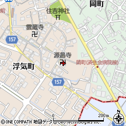 滋賀県守山市浮気町128周辺の地図