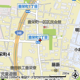 豊田三協サッシセンター周辺の地図