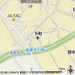 愛知県豊田市堤町下町周辺の地図