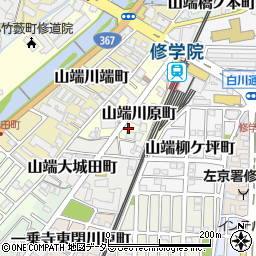 京都府京都市左京区山端川原町20-19周辺の地図